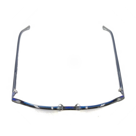 Eddie Bauer EB 32621P Dark Blue Square Sunglasses Blue Lens 52-19 135 Polarized - Picture 3 of 12